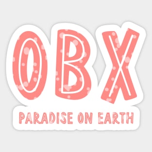 OBX - Paradise on Earth (Red-Dots) Sticker